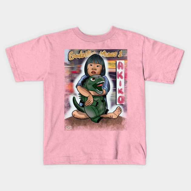 Akiko Kids T-Shirt by Popoffthepage